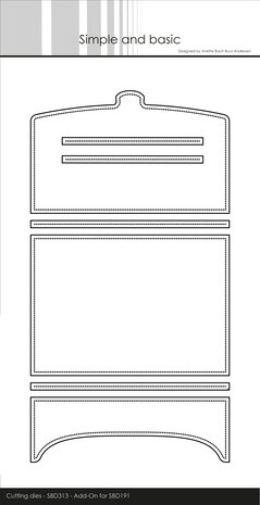 Simple and Basic Add-On for SBD191 Cutting Dies (SBD313) (DISCONTINUED)