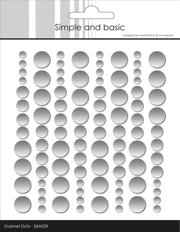 Simple and Basic Adhesive Enamel Dots Metallic Silver Matte (96pcs) (SBA029)