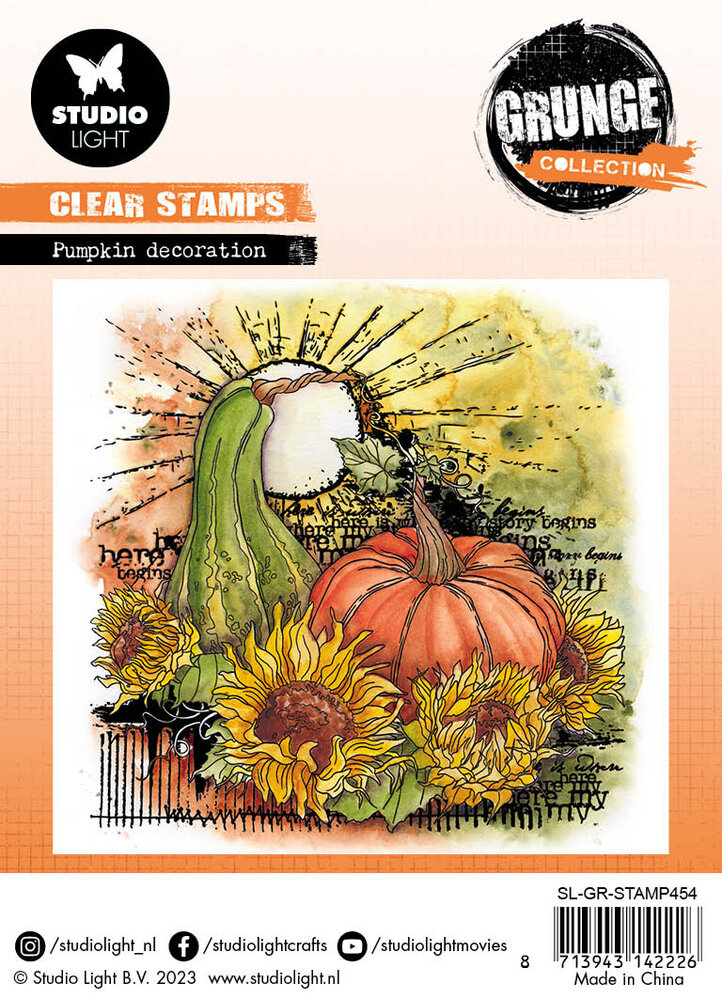 Studio Light Pumpkin Decoration Grunge Stamps (SL-GR-STAMP454) (OUTLET) Studio Light Pumpkin Decoration Grunge Stamps (SL-GR-STAMP454) (OUTLET)