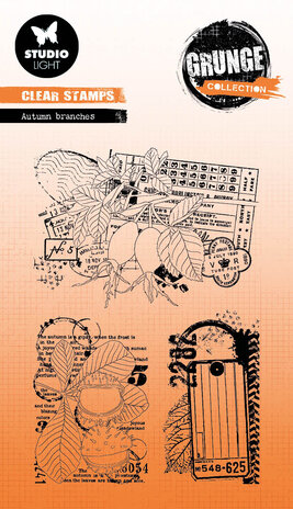 Studio Light Autumn Branches Grunge Stamps (SL-GR-STAMP449) (OUTLET)