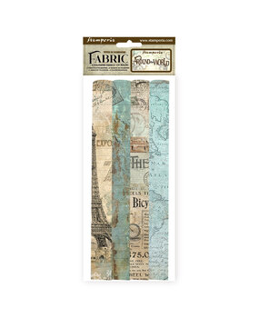 Stamperia Around the World 12x12 Inch Fabric Sheets (4pcs) (SBPLT14) (DISCONTINUED) Stamperia Around the World 12x12 Inch Fabric Sheets (4pcs) (SBPLT14) (DISCONTINUED)