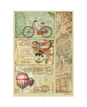 Stamperia Around the World A4 Rice Paper Post Card (6 pcs) (DFSA4774) (DISCONTINUED) Stamperia Around the World A4 Rice Paper Post Card (6 pcs) (DFSA4774) (DISCONTINUED)