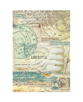 Stamperia Around the World A4 Rice Paper Sailing Ship (6 pcs) (DFSA4773) (DISCONTINUED) Stamperia Around the World A4 Rice Paper Sailing Ship (6 pcs) (DFSA4773) (DISCONTINUED)