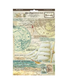 Stamperia Around the World A4 Rice Paper Selection (6 pcs) (DFSA4XAW) (DISCONTINUED) Stamperia Around the World A4 Rice Paper Selection (6 pcs) (DFSA4XAW) (DISCONTINUED)