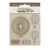 Stamperia Around the World Decorative Chips Balloons (SCB172) (DISCONTINUED)