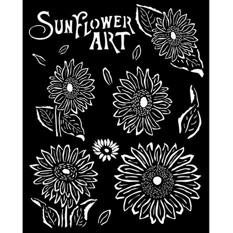Stamperia Sunflower Art Thick Stencil 20x25cm Sunflowers (KSTD136) (DISCONTINUED) Stamperia Sunflower Art Thick Stencil 20x25cm Sunflowers (KSTD136) (DISCONTINUED)