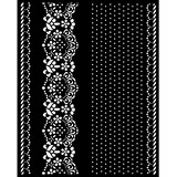 Stamperia Sunflower Art Thick Stencil 20x25cm Borders and Lace (KSTD137) (DISCONTINUED)