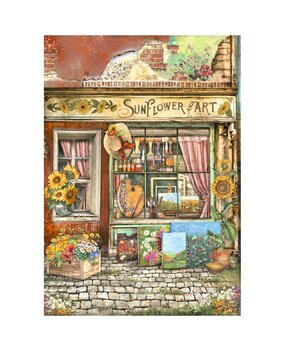 Stamperia Sunflower Art A4 Rice Paper Shop (6 pcs) (DFSA4771) (DISCONTINUED)