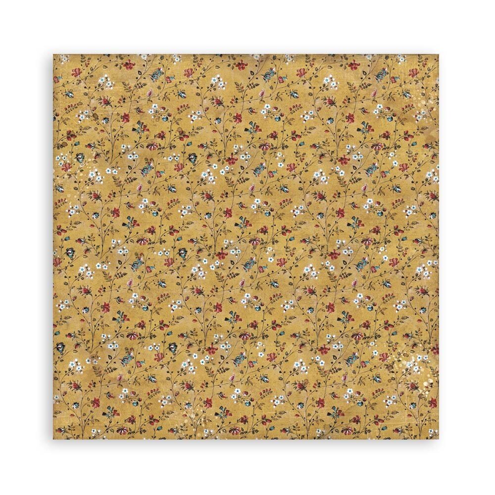 Stamperia Sunflower Art 12x12 Inch Fabric Sheets (4pcs) (SBPLT13) (DISCONTINUED)