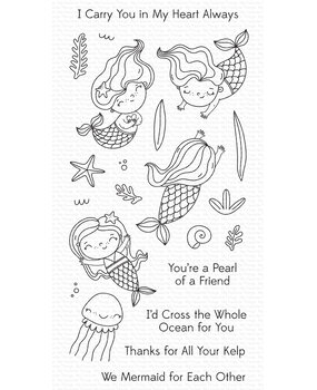 My Favorite Things Mermaid for Each Other Clear Stamps (CS-803) (OUTLET)