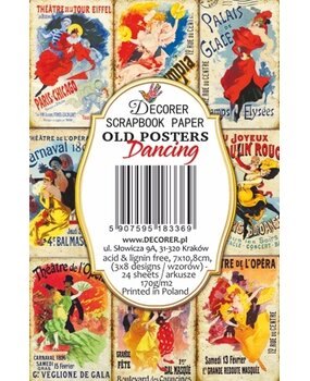 Decorer Old Posters Dancing Mini Paper Pack (DECOR-M129) (OUTLET)