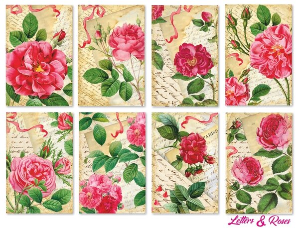 Decorer Letters & Roses Mini Paper Pack (DECOR-M119) (OUTLET) Decorer Letters & Roses Mini Paper Pack (DECOR-M119) (OUTLET)