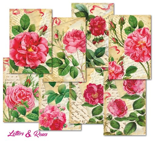 Decorer Letters & Roses Mini Paper Pack (DECOR-M119) (OUTLET) Decorer Letters & Roses Mini Paper Pack (DECOR-M119) (OUTLET)