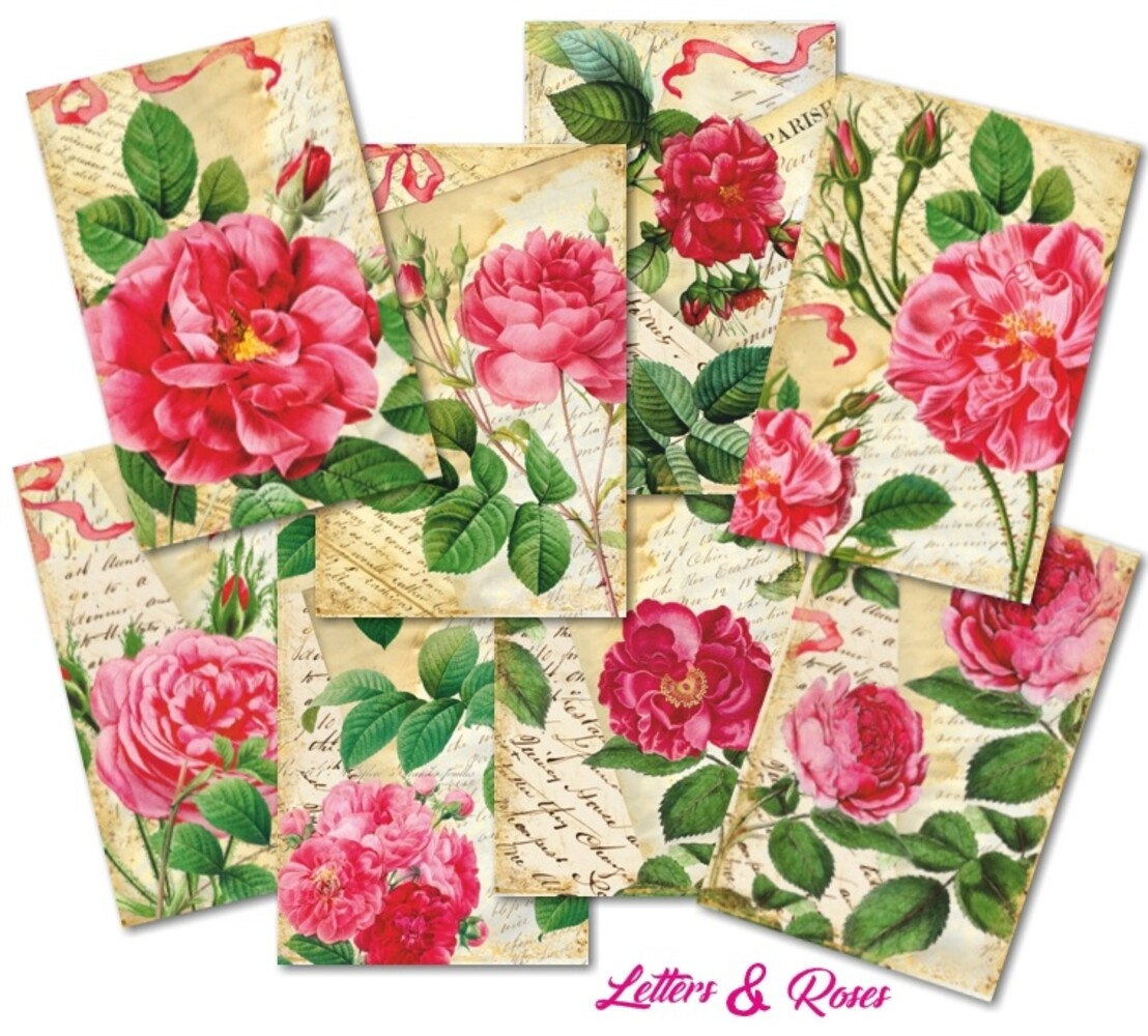 Decorer Letters & Roses Mini Paper Pack (DECOR-M119) (OUTLET) Decorer Letters & Roses Mini Paper Pack (DECOR-M119) (OUTLET)