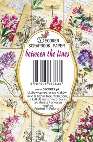 Decorer Between the Lines Mini Paper Pack (DECOR-M131) (OUTLET) Decorer Between the Lines Mini Paper Pack (DECOR-M131) (OUTLET)