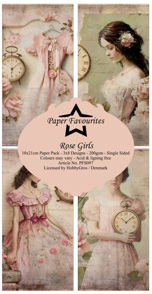 Paper Favourites Rose Girls Slim Paper Pack (PFS097) (DISCONTINUED)