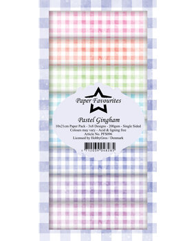 Paper Favourites Pastel Gingham Slim Paper Pack (PFS096) (DISCONTINUED)