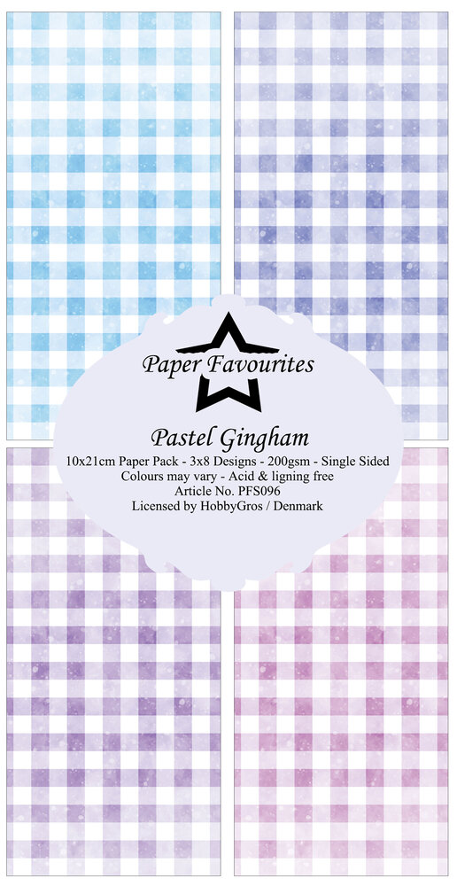 Paper Favourites Pastel Gingham Slim Paper Pack (PFS096) (DISCONTINUED) Paper Favourites Pastel Gingham Slim Paper Pack (PFS096) (DISCONTINUED)