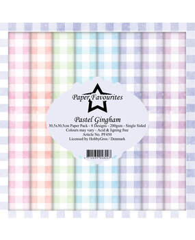 Paper Favourites Pastel Gingham 12x12 Inch Paper Pack (PF450) (DISCONTINUED)