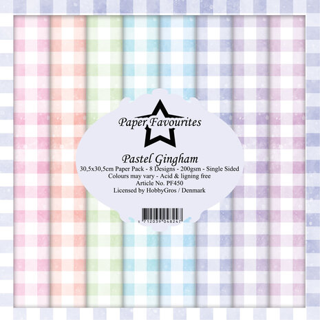 Paper Favourites Pastel Gingham 12x12 Inch Paper Pack (PF450) (DISCONTINUED)