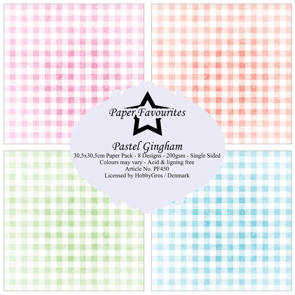 Paper Favourites Pastel Gingham 12x12 Inch Paper Pack (PF450) (DISCONTINUED)