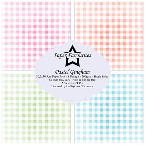 Paper Favourites Pastel Gingham 12x12 Inch Paper Pack (PF450) (DISCONTINUED)