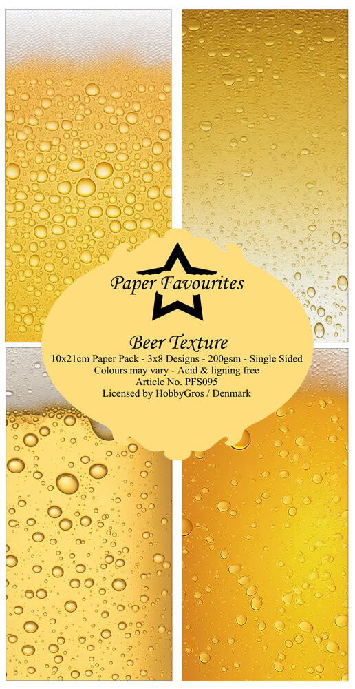 Paper Favourites Beer Texture Slim Paper Pack (PFS095) (DISCONTINUED)