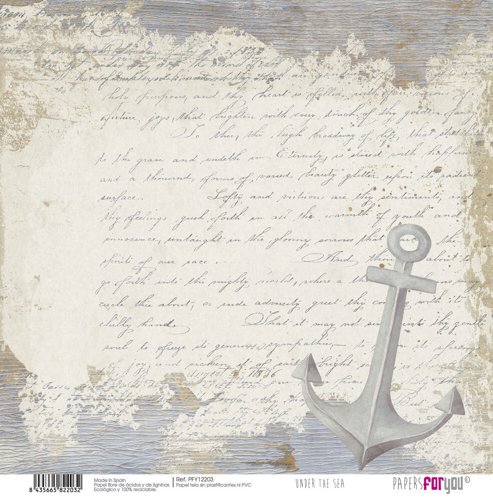 Papers For You Under The Sea Canvas Scrap Pack (8pcs) (PFY-12202) (DISCONTINUED) Papers For You Under The Sea Canvas Scrap Pack (8pcs) (PFY-12202) (DISCONTINUED)