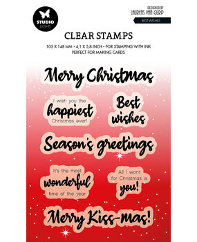 Studio Light Best Wishes Clear Stamps EN (BL-ES-STAMP491) (OUTLET) Studio Light Best Wishes Clear Stamps EN (BL-ES-STAMP491) (OUTLET)