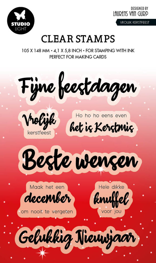 Studio Light Vrolijk Kerstfeest Clear Stamps NL (BL-ES-STAMP490) (OUTLET)