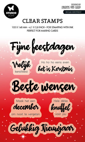 Studio Light Vrolijk Kerstfeest Clear Stamps NL (BL-ES-STAMP490) (OUTLET)