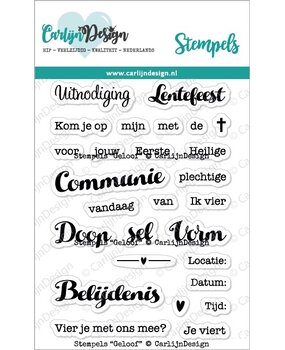 CarlijnDesign Clear Stamps Geloof A7 (CDST-0104)