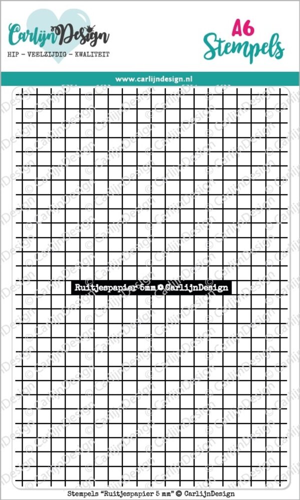 CarlijnDesign Stempels Ruitjespapier (CDST-0103) (DISCONTINUED)
