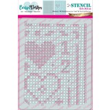 CarlijnDesign Stencil A6 Graph Paper 5mm (CDSC-0026)