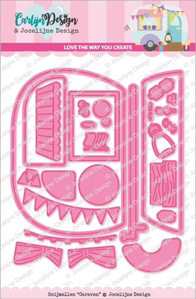 CarlijnDesign Snijmallen Caravan (CDJD-0037) (DISCONTINUED) CarlijnDesign Snijmallen Caravan (CDJD-0037) (DISCONTINUED)