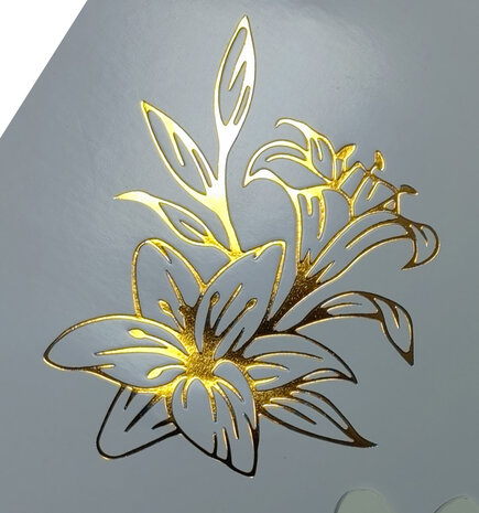 CarlijnDesign Hot Foil Lelie (CDHF-0031) (OUTLET) CarlijnDesign Hot Foil Lelie (CDHF-0031) (OUTLET)