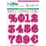 CarlijnDesign Hot Foil Alfabet Typemachine Cijfers (CDHF-0030) (DISCONTINUED)