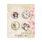 LemonCraft Secret Garden Buttons/Badge (4pcs) (LEM-SEGAR-04) (OUTLET)