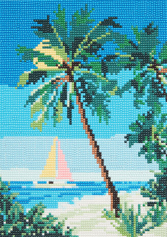 Simply Make Diamond Art Kit A4 Deserted Beach (DSM 105146) (OUTLET)
