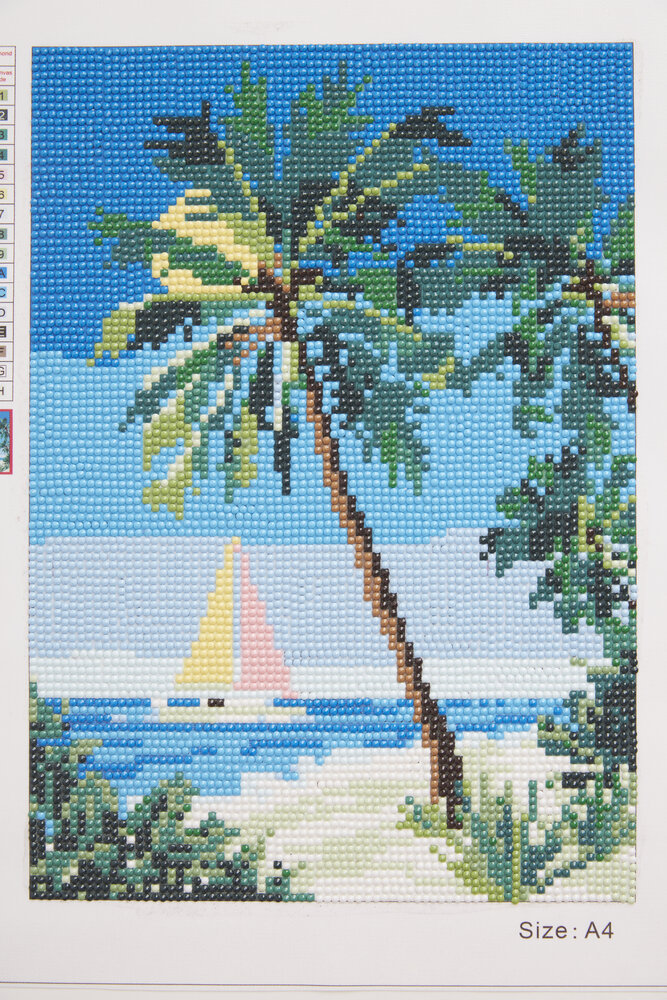 Simply Make Diamond Art Kit A4 Deserted Beach (DSM 105146) (OUTLET)