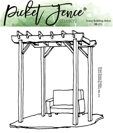Picket Fence Studios Scene Building: Arbor 4x4 Inch Metal Dies (BB-212D) (OUTLET)