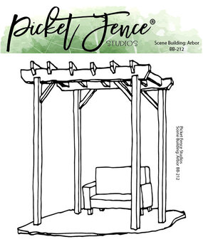 Picket Fence Studios Scene Building: Arbor 4x4 Inch Clear Stamps (BB-212) (OUTLET) Picket Fence Studios Scene Building: Arbor 4x4 Inch Clear Stamps (BB-212) (OUTLET)