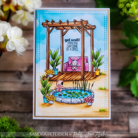 Picket Fence Studios Scene Building: Arbor 4x4 Inch Clear Stamps (BB-212) (OUTLET) Picket Fence Studios Scene Building: Arbor 4x4 Inch Clear Stamps (BB-212) (OUTLET)