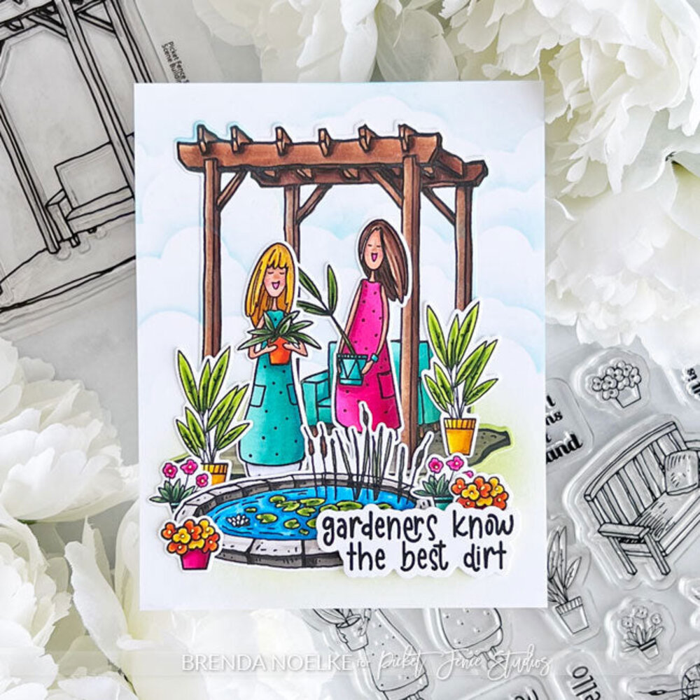 Picket Fence Studios Scene Building: Arbor 4x4 Inch Clear Stamps (BB-212) (OUTLET) Picket Fence Studios Scene Building: Arbor 4x4 Inch Clear Stamps (BB-212) (OUTLET)