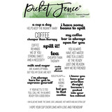 Picket Fence Studios Espresso Yourself 4x6 Inch Clear Stamps (S-207) (OUTLET)