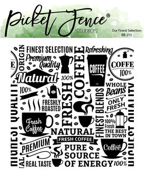 Picket Fence Studios Our Finest Selection 6x6 Inch Clear Stamps (BB-215) (OUTLET)