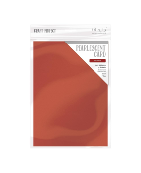 Tonic Craft Perfect Pearlescent Card A4 Red Velvet (9506e) (DISCONTINUED)