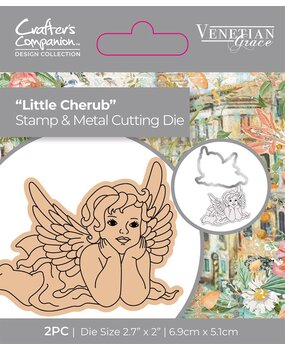 Crafter's Companion Venetian Grace Stamp & Die Little Cherub (VEG-STD-LICH) (OUTLET)