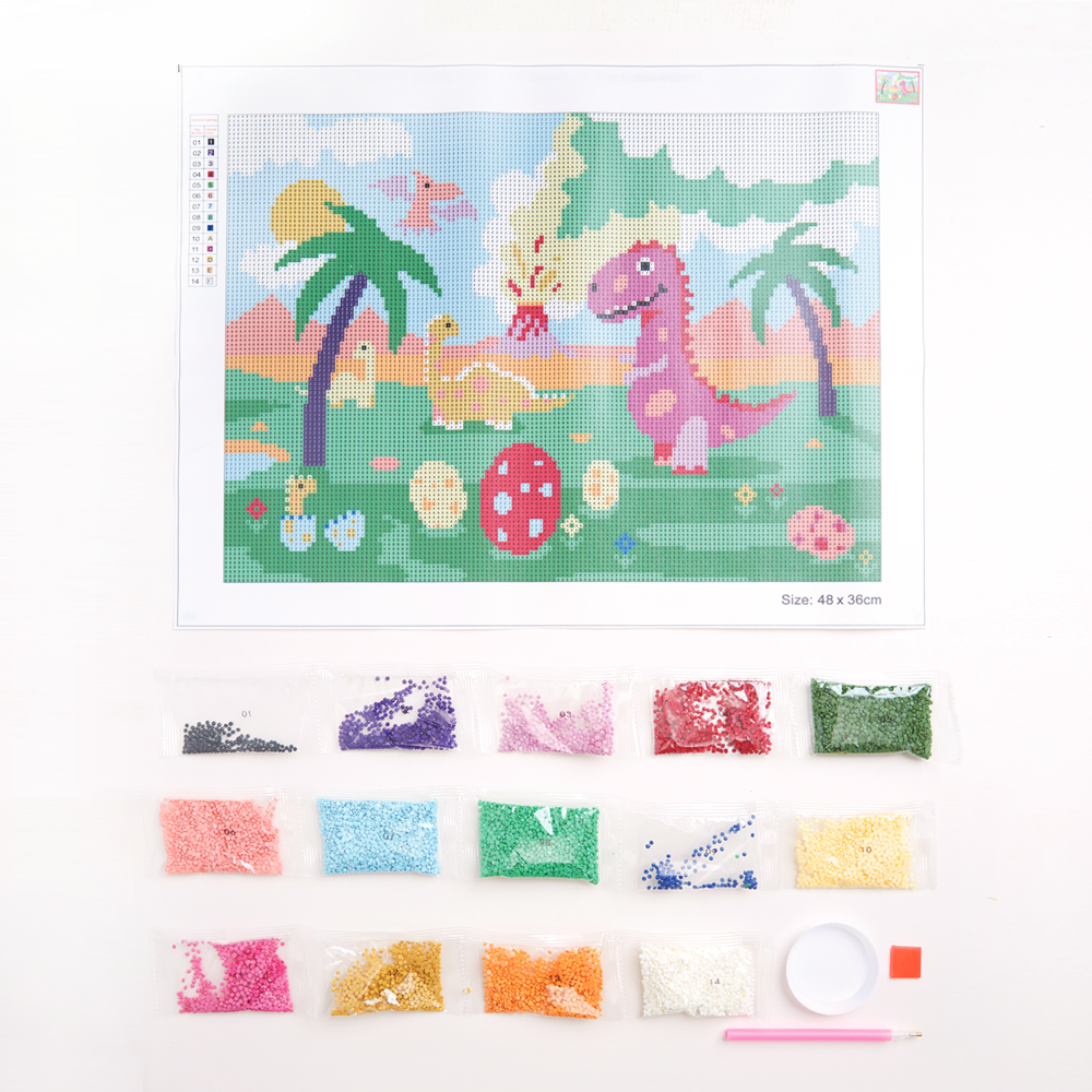 Simply Make Diamond Art Kit Dinosaurs (DSM 105126) (OUTLET) Simply Make Diamond Art Kit Dinosaurs (DSM 105126) (OUTLET)