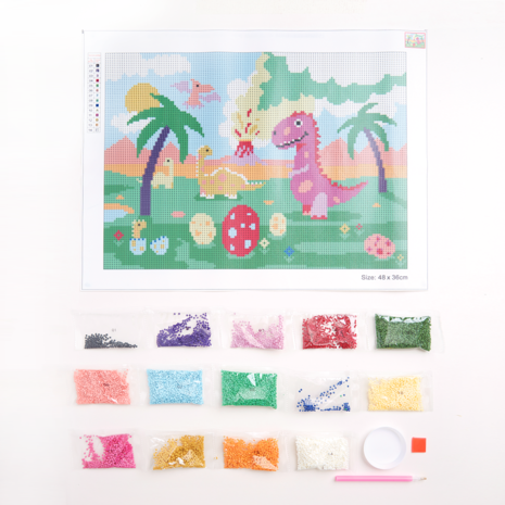 Simply Make Diamond Art Kit Dinosaurs (DSM 105126) (OUTLET) Simply Make Diamond Art Kit Dinosaurs (DSM 105126) (OUTLET)